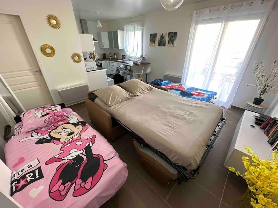 Proche Disney Et Paris - Studio Terrasse Et Parking Prive 蒙泰夫兰 外观 照片